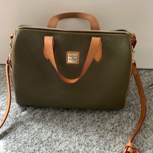 Dooney and Bourke. Measurements are 10x9. Olivia Satchel